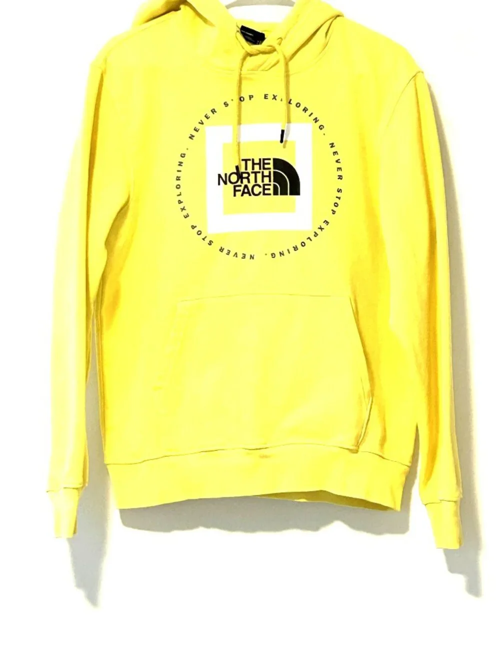 The North Face men's yellow hoodie, size small